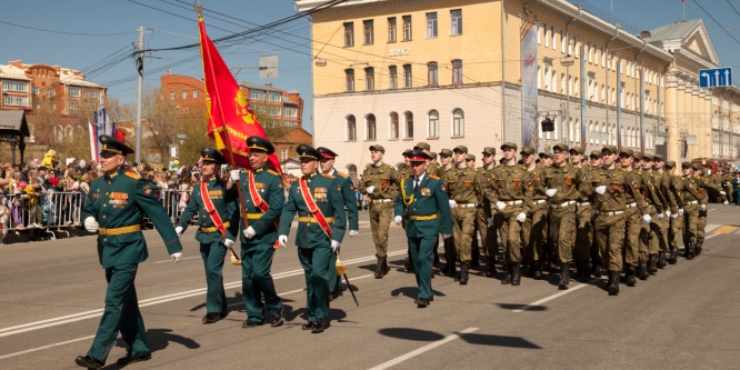 Участие военного учебного центра в мероприятиях, посвященных Дню Победы 9 мая